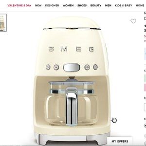 SMEG Drip Filter Coffee Machine - Cream